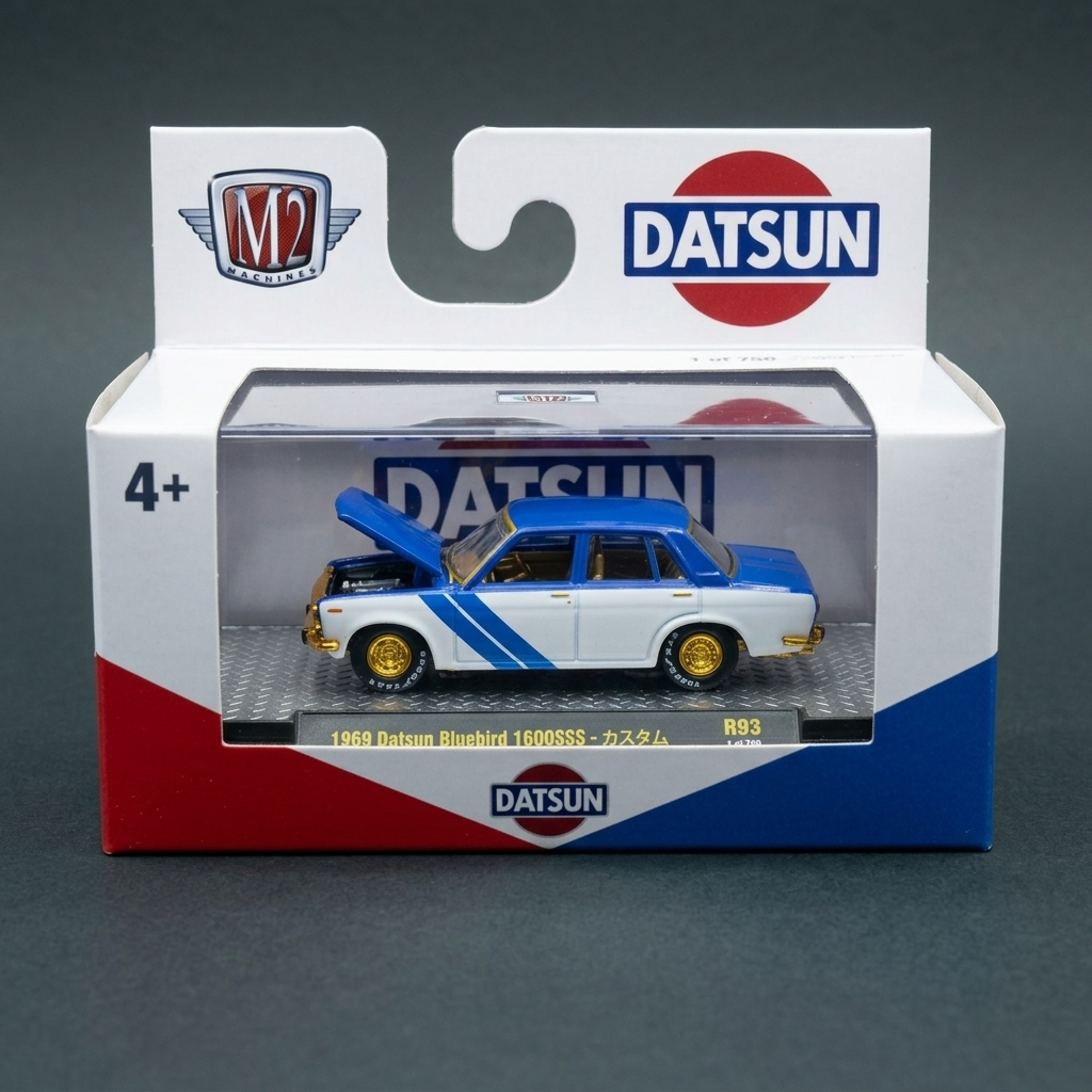 M2 1969　ダットサン　ブルーバード　1600SSS　チェース M2 1969 Datsun Bluebird 1600SSS Chase 1 of 750 • Speed Demons Diecast